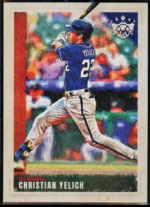 2022 Panini Diamond Kings #129 Christian Yelich Milwaukee Brewers - Picture 1 of 2