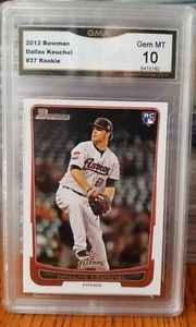 2012 Bowman Dallas Keuchel #37 GMA 10 Houston Astros - Picture 1 of 2