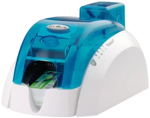 Evolis Pebble 4 Basic Thermal Single-Sided ID Card Printer (Blue) - Picture 1 of 14