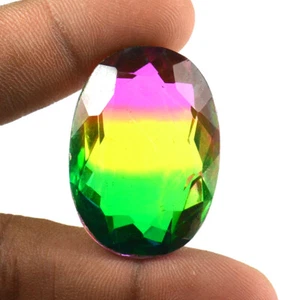 91.35 Ct Superb Quality Multi-Color Tourmaline Oval Cut Shape Loose Gemstone - Picture 1 of 4