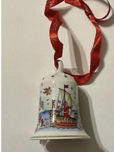 Hutschenreuther Ornament 2002 Hanseatic Town”Bell Limited Edition Ole Winter BI - Picture 1 of 12