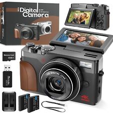 Digital Camera 4K 48MP 16X Point and Shoot Camera w/32 TF For Youtube Vlogging
