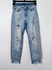 Judy Blue Boyfriend Fit Bleach Splatter Women's Stretch Jeans Size 1/25 Raw hem - Picture 1 of 9