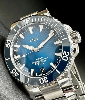 ORIS Aquis Date Calibre 400 Blue Dial Swiss Automatic 43.5mm Stainless Steel - Image 1 of 4