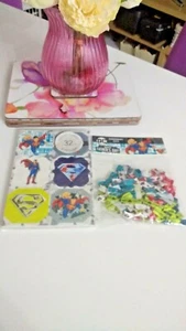 Superman Die-Cut Toppers & Ribbon Bows Paper Crafts Card Making Cake Toppers NEW - Picture 1 of 4