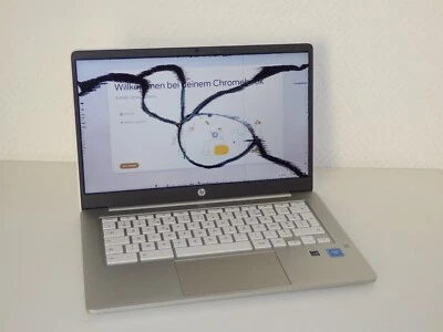 HP ChromeBook 14a-na0005sf - Intel N4120, 8GB Ram 128GB EMMc, 14" Zoll HD Defekt - Bild 1 von 4