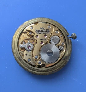 VINTAGE MENS JULES JURGENSEN (55-4) WRISTWATCH MOVEMENT - Picture 1 of 2