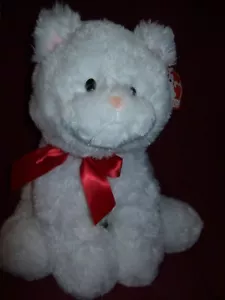 Gatito de felpa Gund blanco - 13" de alto sentado -- NUEVO con etiquetas -- Precio de venta sugerido por el fabricante $25.99 - Imagen 1 de 4