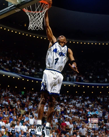 Penny Hardaway Orlando Magic UnsignedJersey Breakaway Dunk Photo Cover