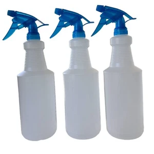 32oz Large Plastic Spray Bottle, (3pcs) Heavy Duty/Cleaning/Water/Mist Sprayer - Picture 1 of 7
