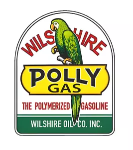 FITS VINTAGE POLLY GAS Motor Oil GASOLINE PUMP PETROLEUM MAN CAVE STICKER DECAL - Bild 1 von 1