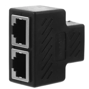 Ethernet Splitter Internet 1 auf 2 Ethernet Kabel Splitter RJ45 Extender - Bild 1 von 10