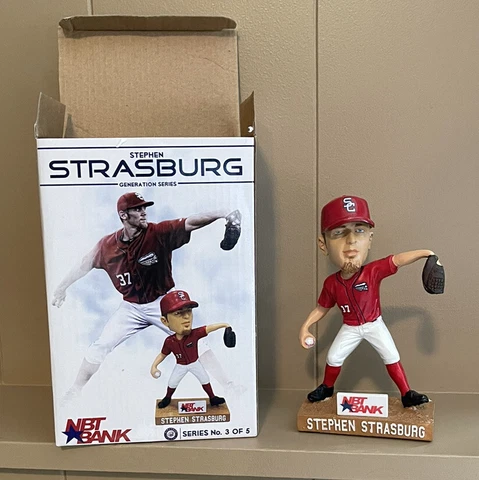 Stephen Strasburg Washington Nationals Syracuse Chiefs Bobble Bobblehead SGA NIB Cover