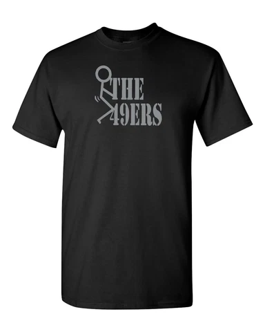 Las Vegas Raiders Men's Super Soft FuckThe 49ers Stick Man T-Shirt Cover