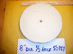 8” Buffing Wheel 1/2" Arbor Hole Extra Thick Polishing for bench grinder - Picture 1 of 1