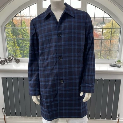 Paul Smith PS Single Breasted Mac Wool Over Coat Jacket Size Large RRP £495 - Image 1 of 4
