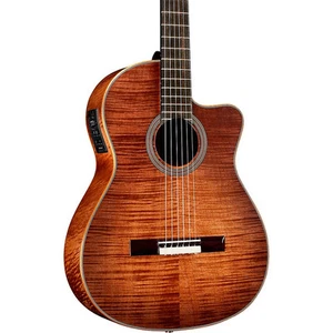 Cordoba Fusion 12 Exotic Top Nylon-String Classical A/E Guitar Cinnamon Burst - Picture 1 of 7
