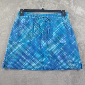 Falda Oakley para mujer azul a cuadros golf cordón atlético talla 8 rendimiento - Imagen 1 de 7