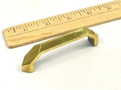 KBC Vintage Cajón Tirador Manija Fija MCM Brutalist Bloque Óptico 3" OCB Lote #7377 Foto 1 de 4