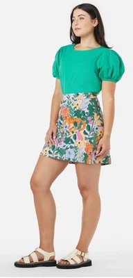 Princess Highway Modcloth Womens Skirt Jungle Cat Tiger 🐅 Size 14 Only $24 - Image 1 of 4