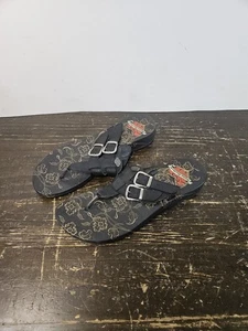 Harley-Davidson® Women's Creston Black Fashion Sandals Size 10 Womens - Picture 1 of 6