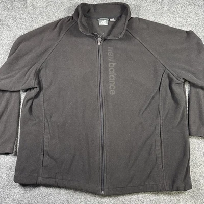 Suéter New Balance polar para mujer talla 2XL ropa deportiva negro bolsillos con cremallera completa Foto 1 de 4