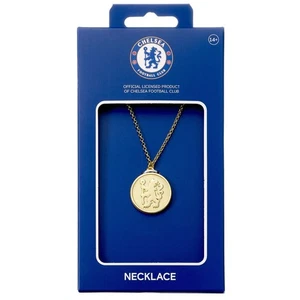 Chelsea Football Club Gold Tone Crest Necklace - Picture 1 of 4