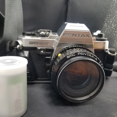 Pentax Superprogram Camera SMC Pentax-A 1:1.7 50mm Lens Film, Flash Accessories  - Image 1 of 4
