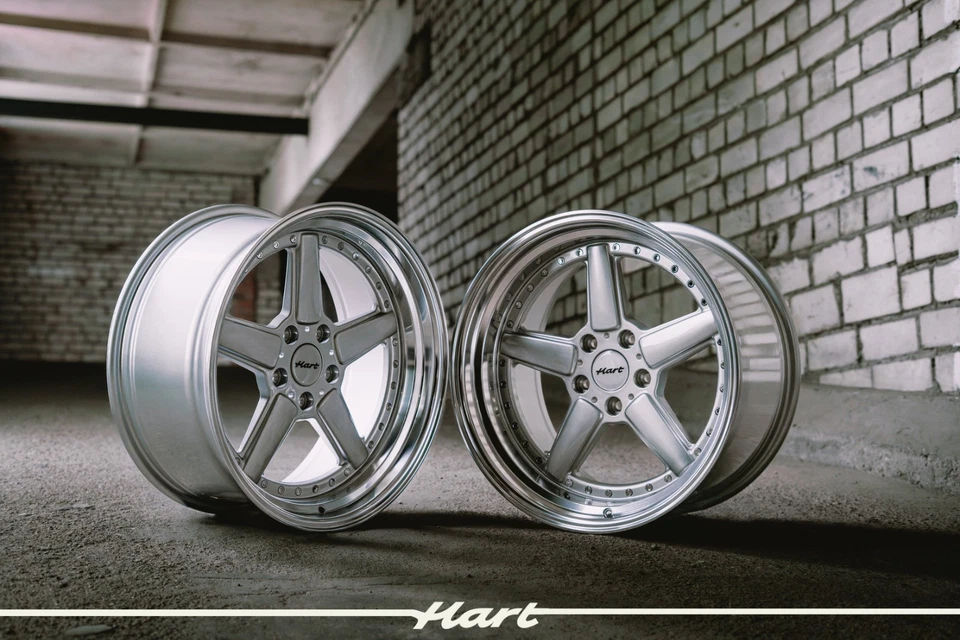 Ruedas HART 4X19 pulgadas 5X120 ruedas plateadas HR84 para: BMW E39 E38 E60 E63 - Imagen 1 de 4
