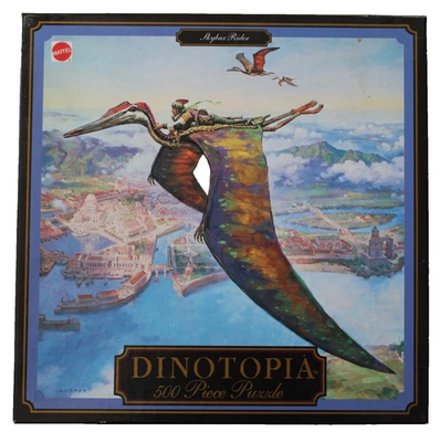 VINTAGE 1995 Dinotopia Skybax Rider #4108 - 500 Pc Puzzle NOS NIB - Image 1 of 3