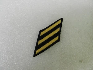 US Army Enlisted Service Stripes For 9 Years Of Service Sew On Gold Blue Small - Bild 1 von 2