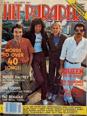 Журнал Hit Parader октябрь 1981 Queen, Def Leppard, Doors, Pat Benatar, Rush - Изображение 1 из 4