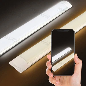 Tubo LED lampada per ambienti umidi officina garage lampada plafoniera lampada 90 cm 120 cm - Foto 1 di 22