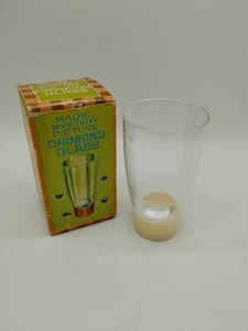 Vintage Toy Magic Mystery Picture Drinking Glass - Picture 1 of 15