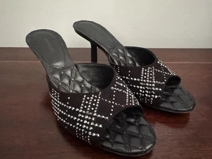 Burberry Mews schwarze hochhackige Wildleder-Pumps Sandalen Damengröße 8 US (EU 38) 1190 $ - Bild 1 von 11