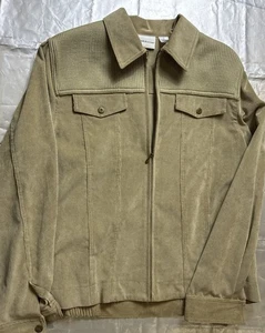 Alfred Dunner Damen Cordjacke mit durchgehendem Reißverschluss 14 hellbraun schmeichelhafte Passform NEU - Bild 1 von 11