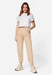Jeans donna Mavi Laura plissettato jeans larghi marrone chiaro W27 L27 - Foto 1 di 5
