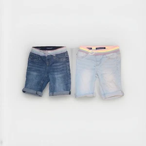 2x vigoss the thompson bermuda girls jean shorts size S (7-8) stretch, cuffed - Picture 1 of 11