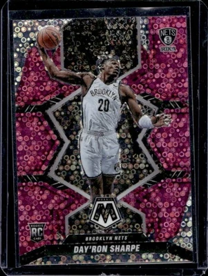 2021-22 Mosaic Day Ron Sharpe RC Fast Break Pink Rookie #11/20 Nets - Image 1 of 2