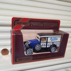 Matchbox Yesteryear Y21 Carters Seeds 1930 Ford Model A WEISS Sitze + Karosserie EINFARBIG RF - Bild 1 von 11