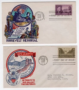 WW II FIRST DAY COVER COLLECTION #2 - Picture 1 of 2