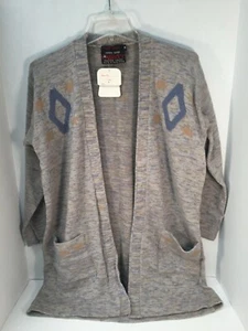 Renee Tener Outlander Cardigan Open Front 3/4 Sleeve Wool Blend M Vintage NWT - Picture 1 of 8