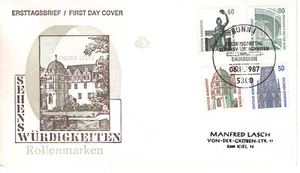 FDC Bund Mi. 1339-1342 Rollenmarken Sehenswürdigkeiten 1987 - Bild 1 von 1