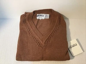 Nuevo Suéter Con Etiquetas Alpenblick 100% Algodón Cuello en V Coñac Talla 42 - Imagen 1 de 8