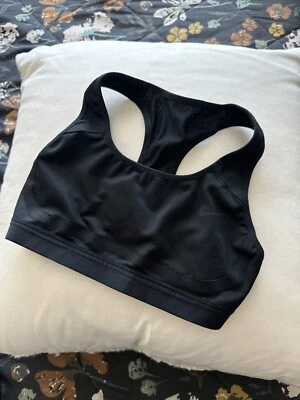 NIKE Women DRI-FIT Y Back HIGH SUPPORT Sports Bra-Black XXS 419417-010 - Image 1 of 3