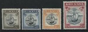 Grenada QEII first set high values 25 cents to $2.50 mint o.g. hinged - Picture 1 of 1