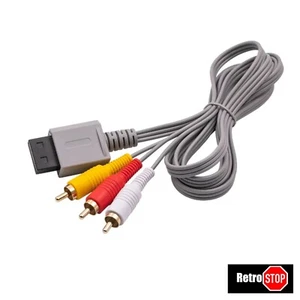 AV Kabel für Nintendo Wii und Wii U 3 Cinch-Stecker AV Anschluss Videokabel NEU✅ - Picture 1 of 2