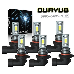 For Chevy Silverado 1500 2500 HD 2003-2005 2006 LED Headlights Fog Light 6*Bulbs - Picture 1 of 100