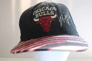 Vintage 90’s Michael Jordan Snapback Hat by Zubaz Rare NBA Chicago Bulls - Bild 1 von 7