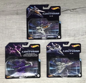 Disney Buzz Lightyear Movie Hot Wheels Fighter Jets Set Of 3 Zurg XL-15 XL-01 - Picture 1 of 12